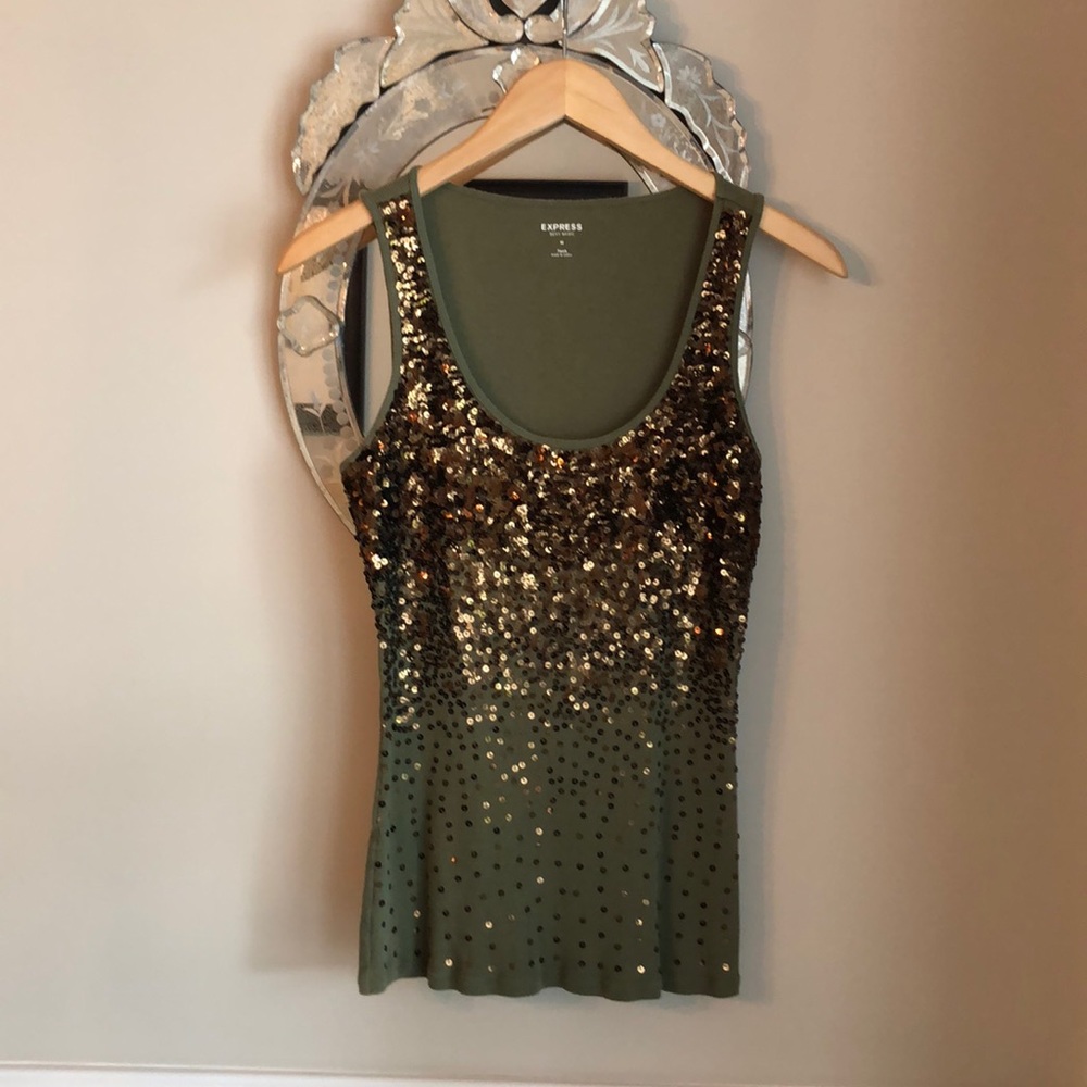 Express sequins rank top.